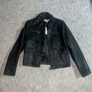 Philosophy Black Leather Jacket